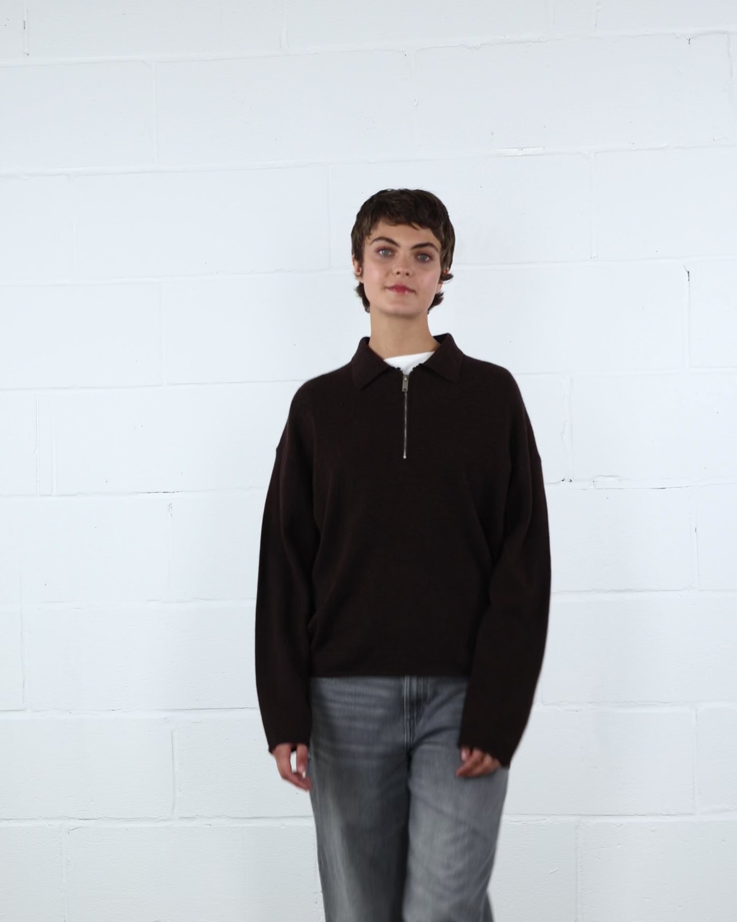 Pullover mit Reißverschluss