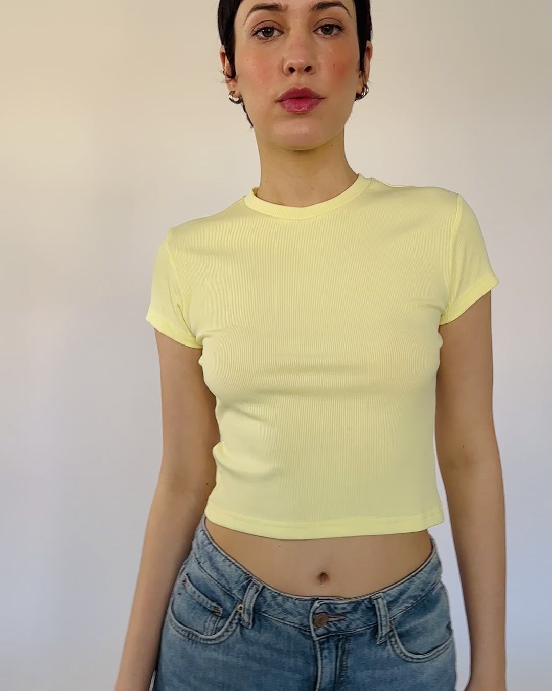 Basic Baby T-Shirt gelb