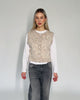 Strickweste mit Konfettimuster