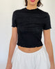 Shirt mit Blumenmuster schwarz