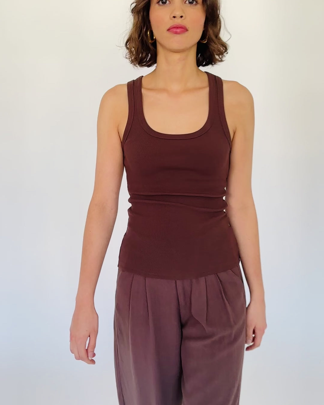 Basic Tanktop braun