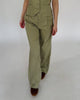 Leichte Bundfaltenhose grün