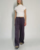 High-Waist Stoffhose aus Viskose