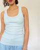Basic Tanktop blau
