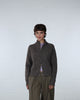 Strukturierte Strickjacke mit Stehkragen