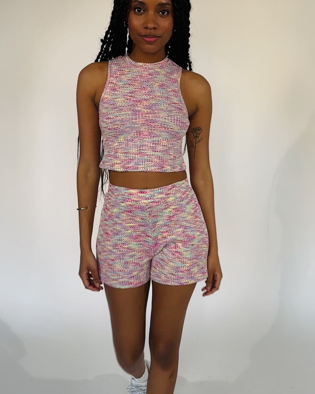 Buntes Tanktop mit Struktur