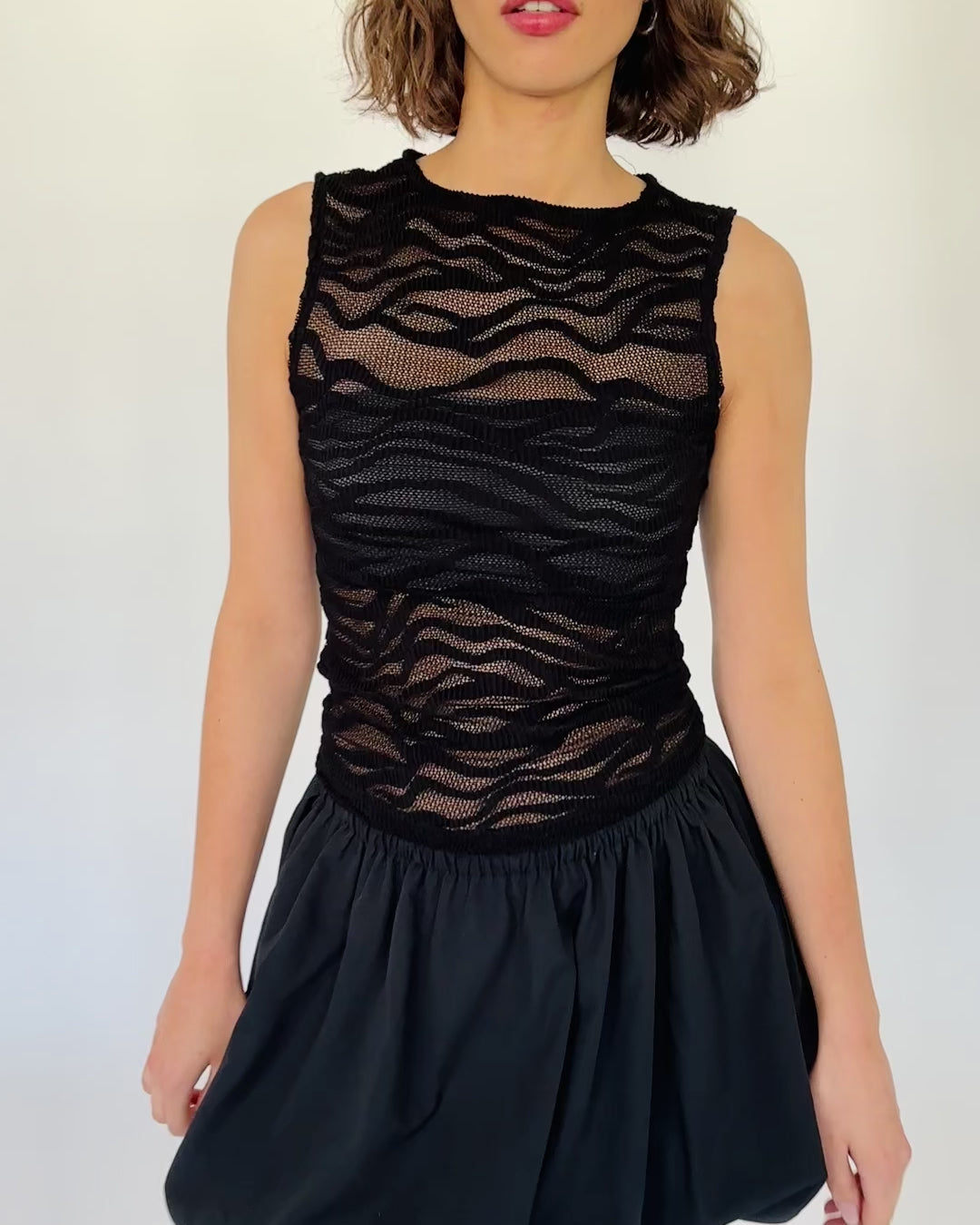 Top mit Animalprint