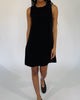 Rückenfreies Minikleid aus Leinen-Mix