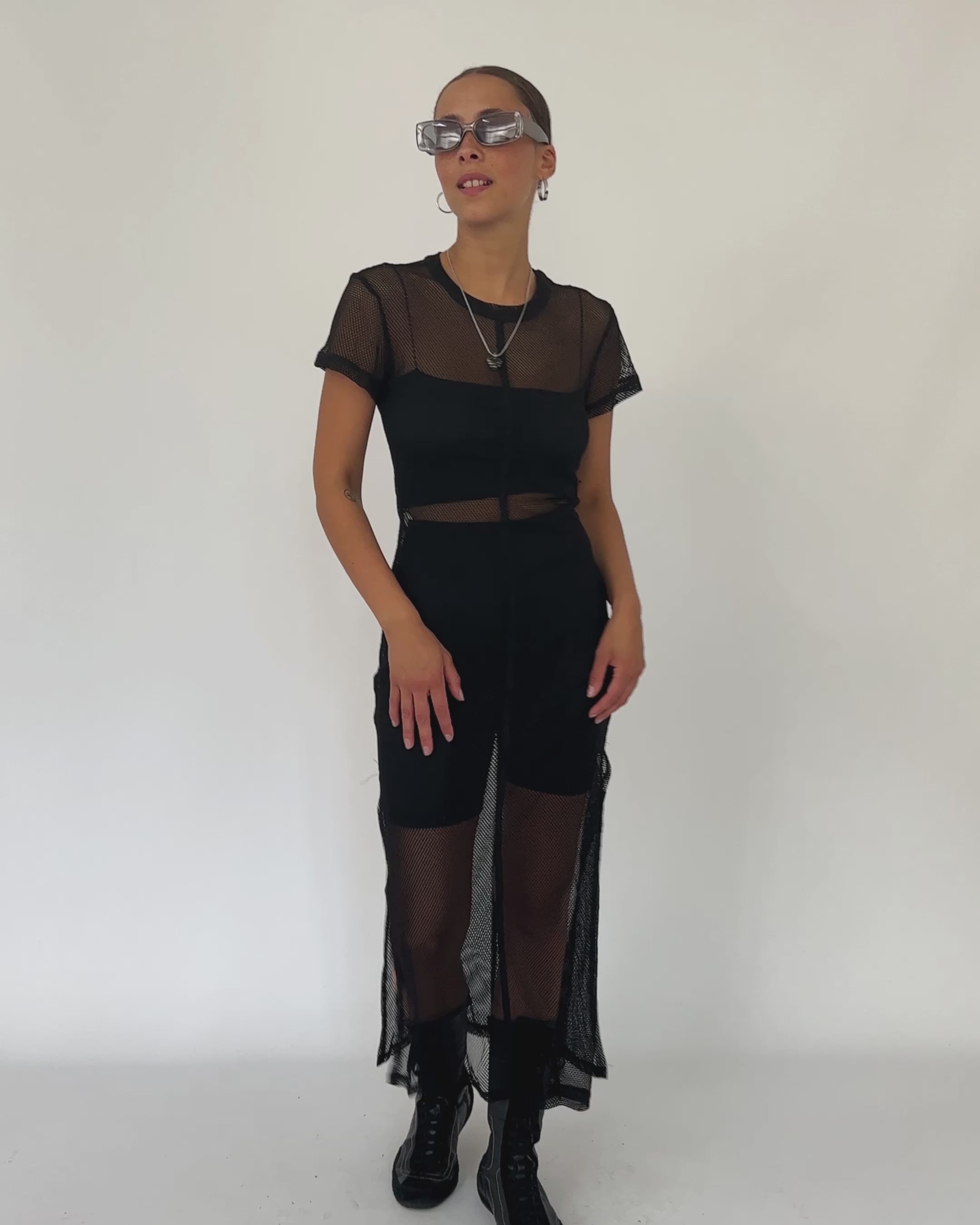 Langes Kleid aus Netz - Broke + Schön
