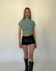 Kurzes Streifen Shirt