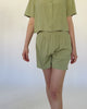Schlichte Shorts aus Viskose in grün