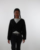 Wickelpullover mit V-Ausschnitt