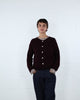 Weiche einfarbige Strickjacke