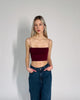 Crop Top mit Spaghettiträgern