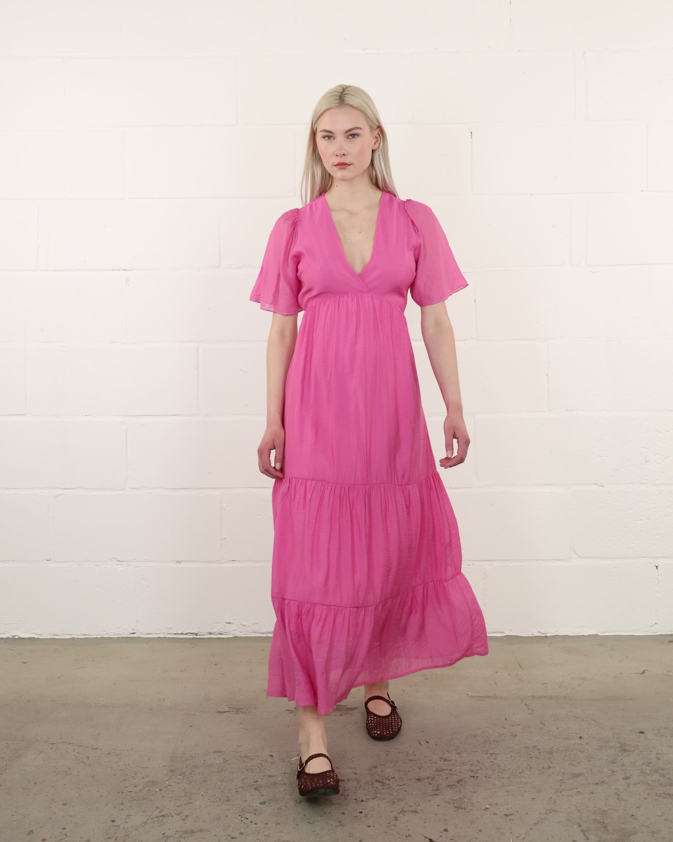 Luftiges Sommerkleid mit Seidenanteil