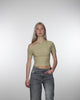 Offshoulder Shirt mit Glitzer