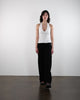 Lockere Hose aus Leinen-Mix