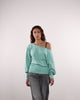 Offshoulder Langarmshirt mit Streifen