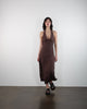 Neckholder Maxikleid aus Leinen-Mix