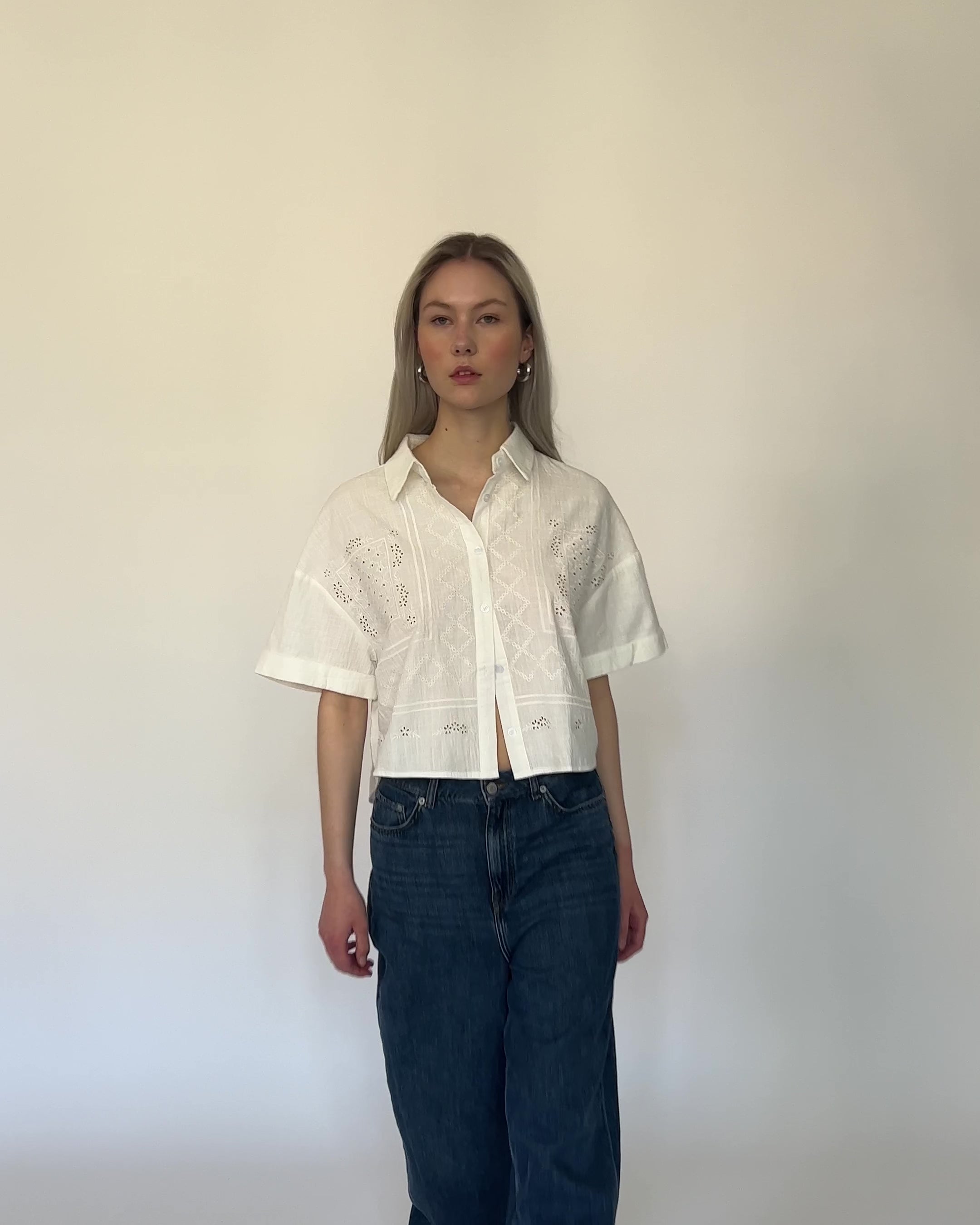 Luftige Bluse im Boho Stil
