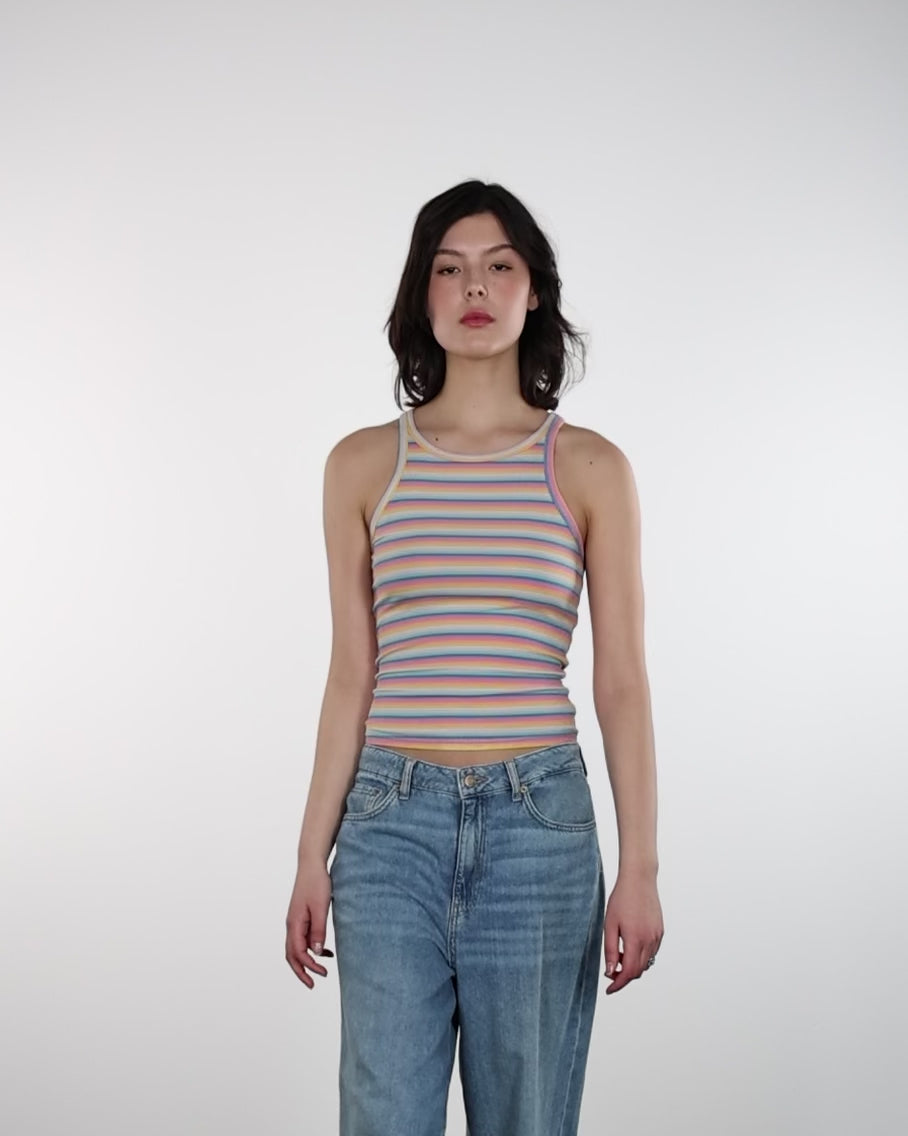 Tanktop in Regenbogenfarben