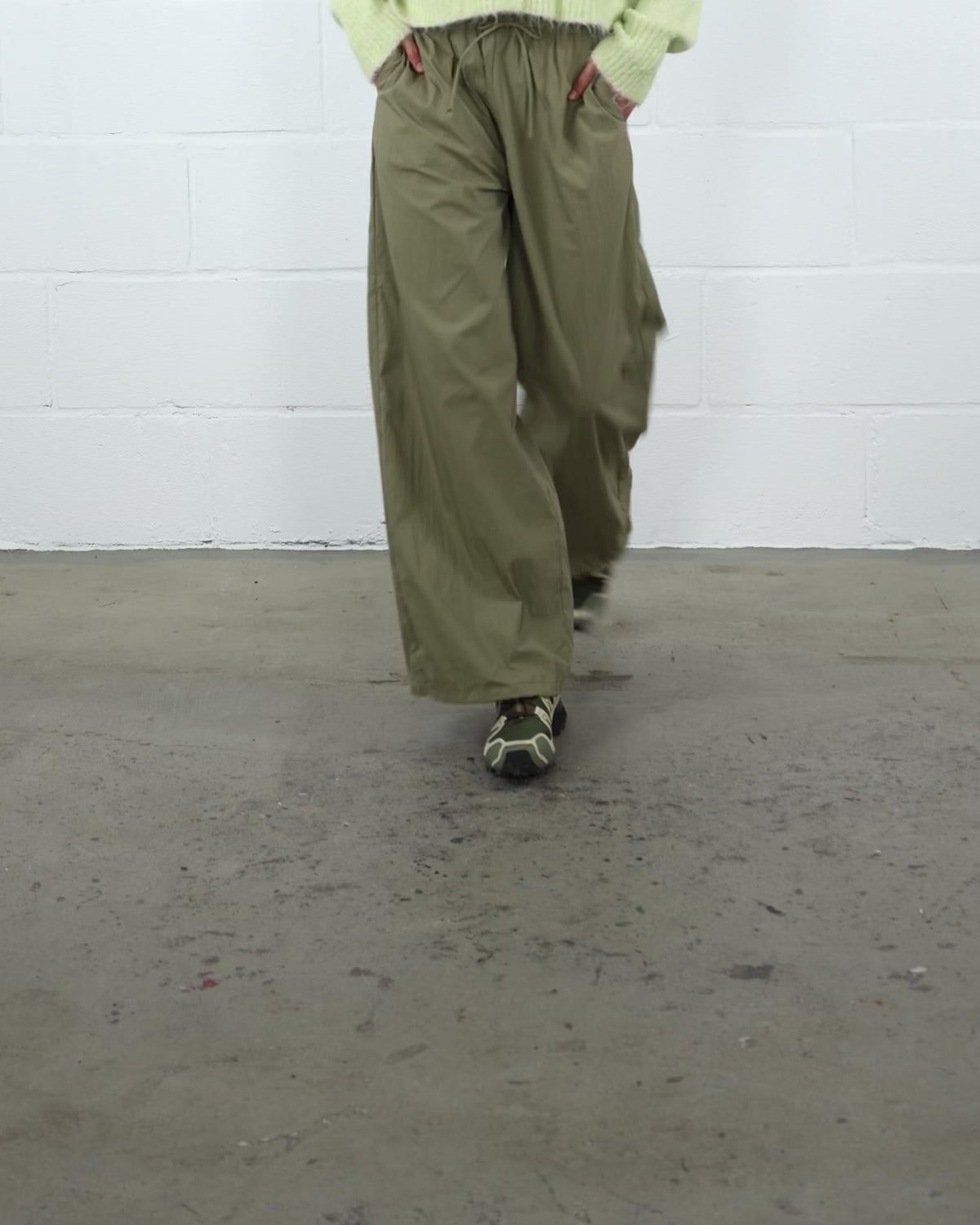 Lockere Parachute Hose