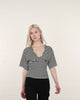 Gestreiftes T-Shirt mit Rückendetail
