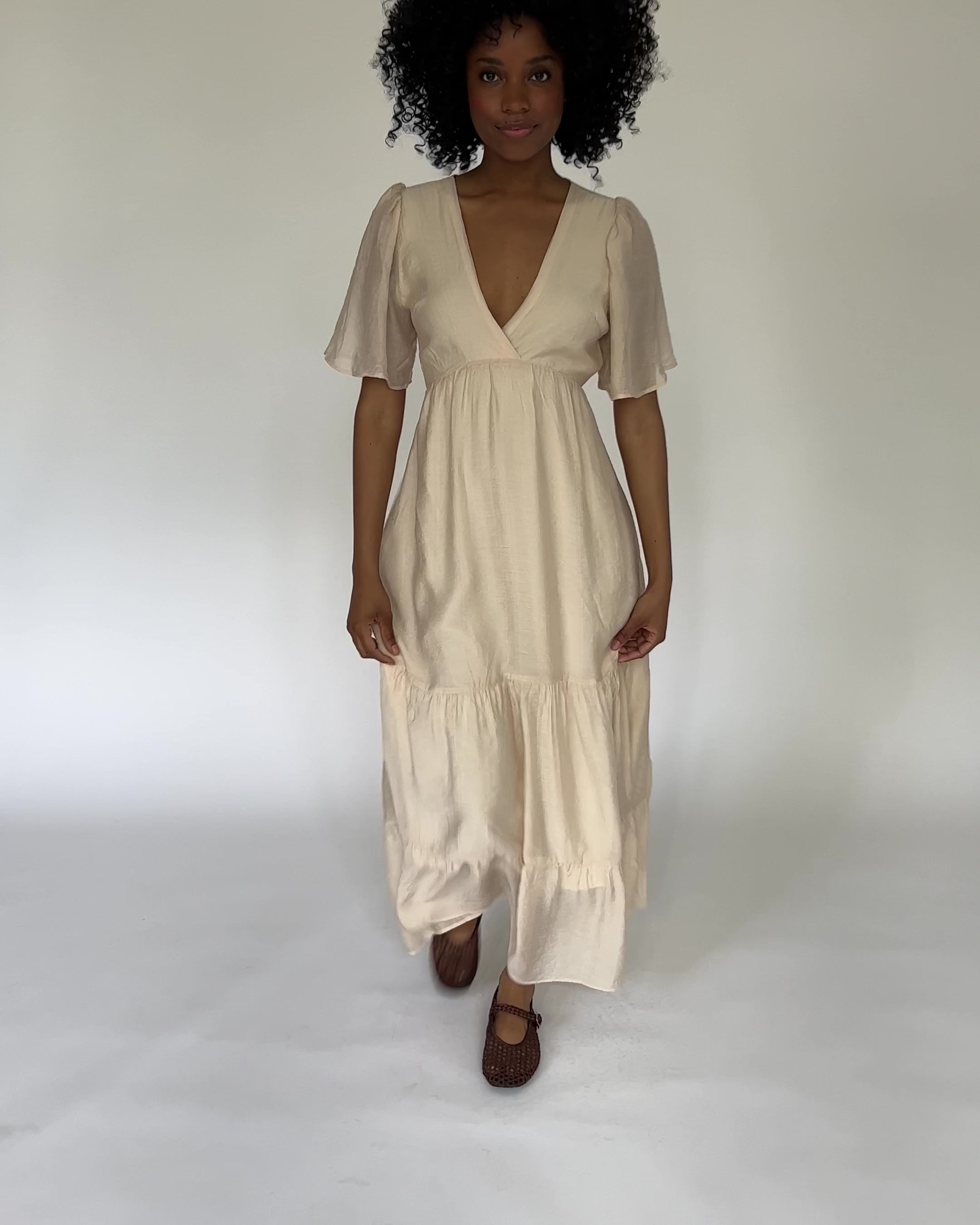 Luftiges Sommerkleid mit Seidenanteil