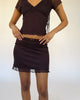 Mesh Minirock mit Spitzendetails