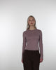 Gestreiftes Langarmshirt mit Trompetenärmeln