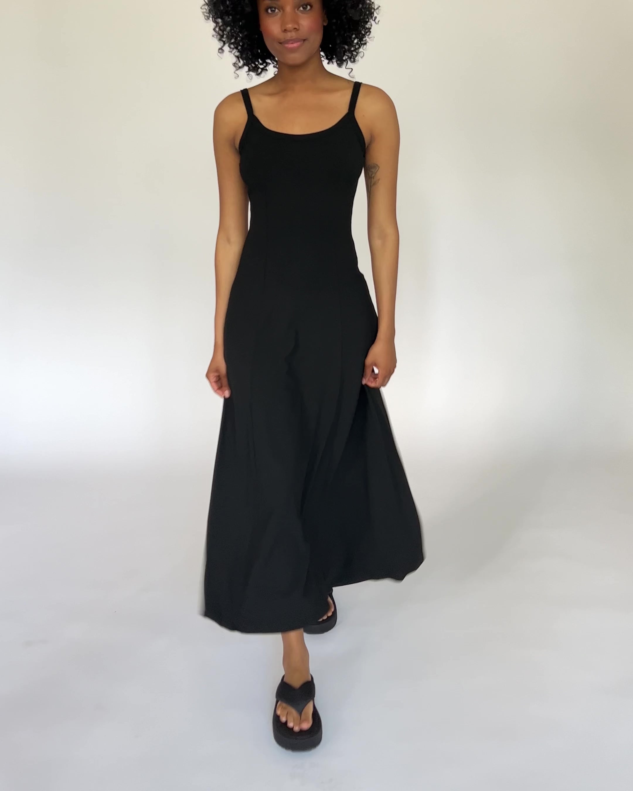 Maxi Trägerkleid