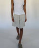 Bermuda Shorts aus Leinen-Mix