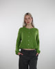 Weiche einfarbige Strickjacke Im Laufen