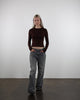 Langarmshirt mit Rundhalsausschnitt im Laufen