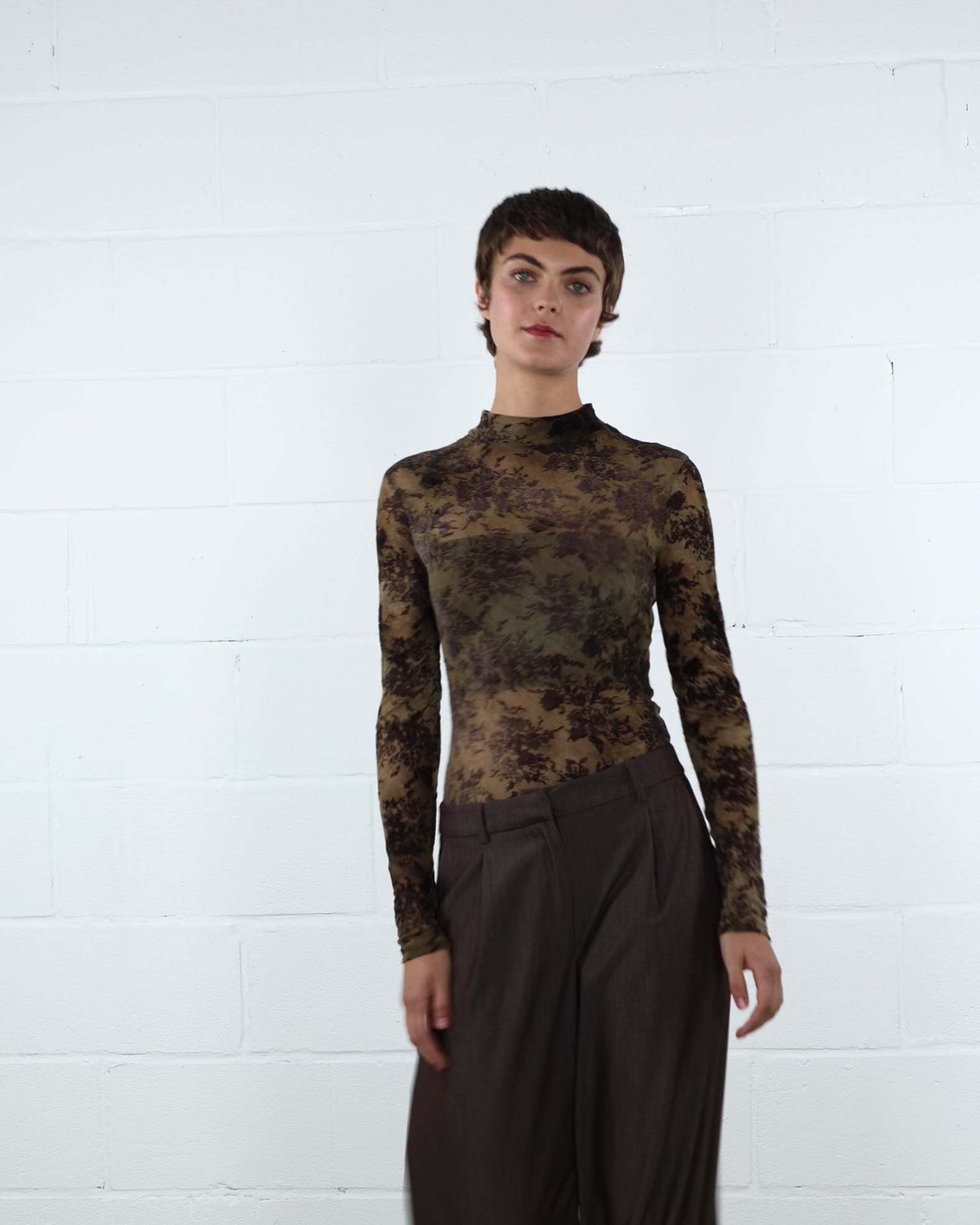 Body mit Wald-Print