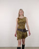 Minikleid mit floralem Print aus Samt