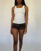 Micro Shorts mit Leoprint