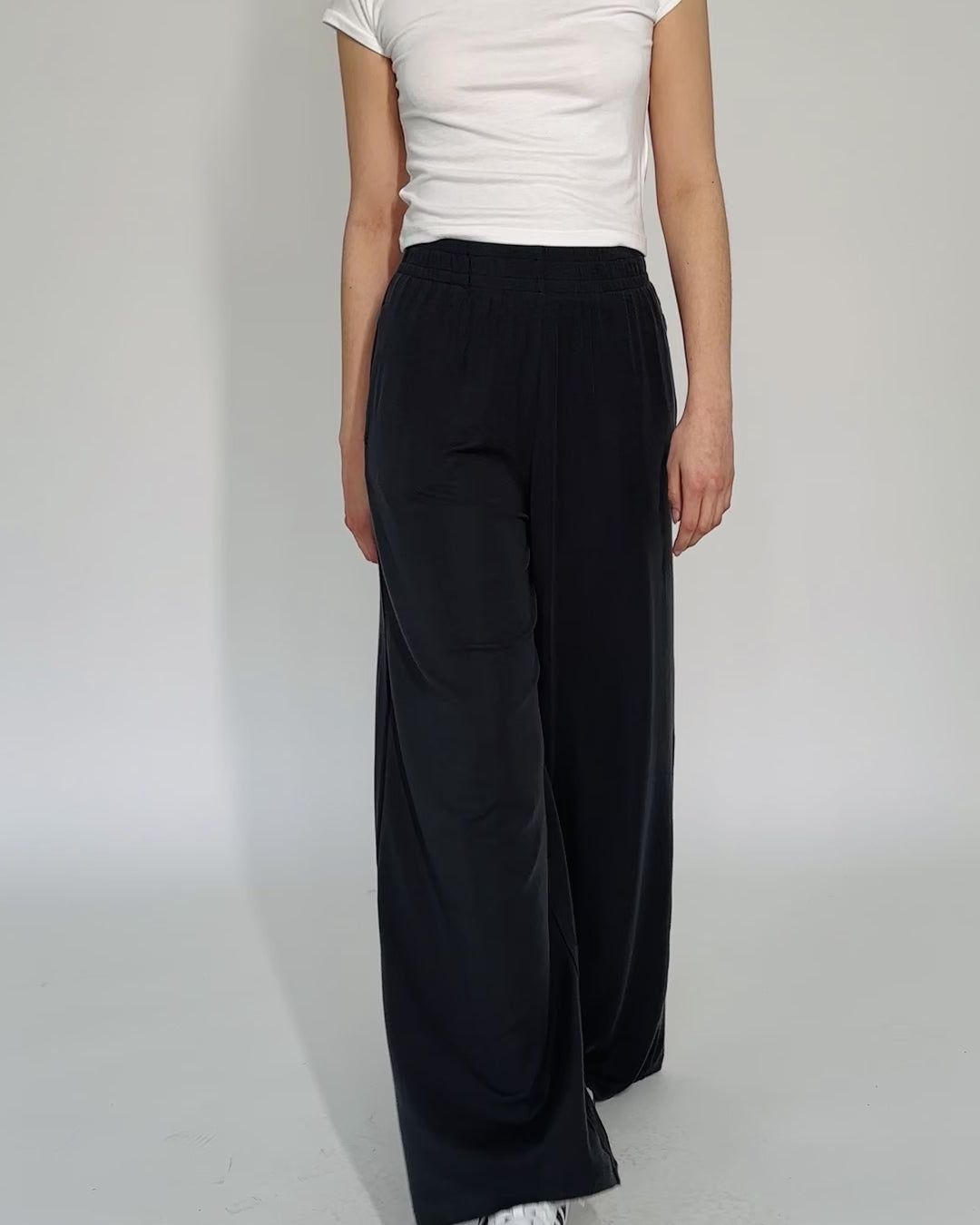 Weiche Stoffhose mit Wollanteil