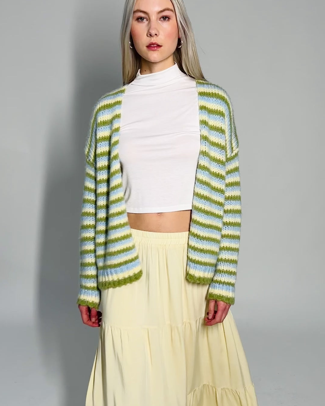 Strickjacke mit lockerem Schnitt