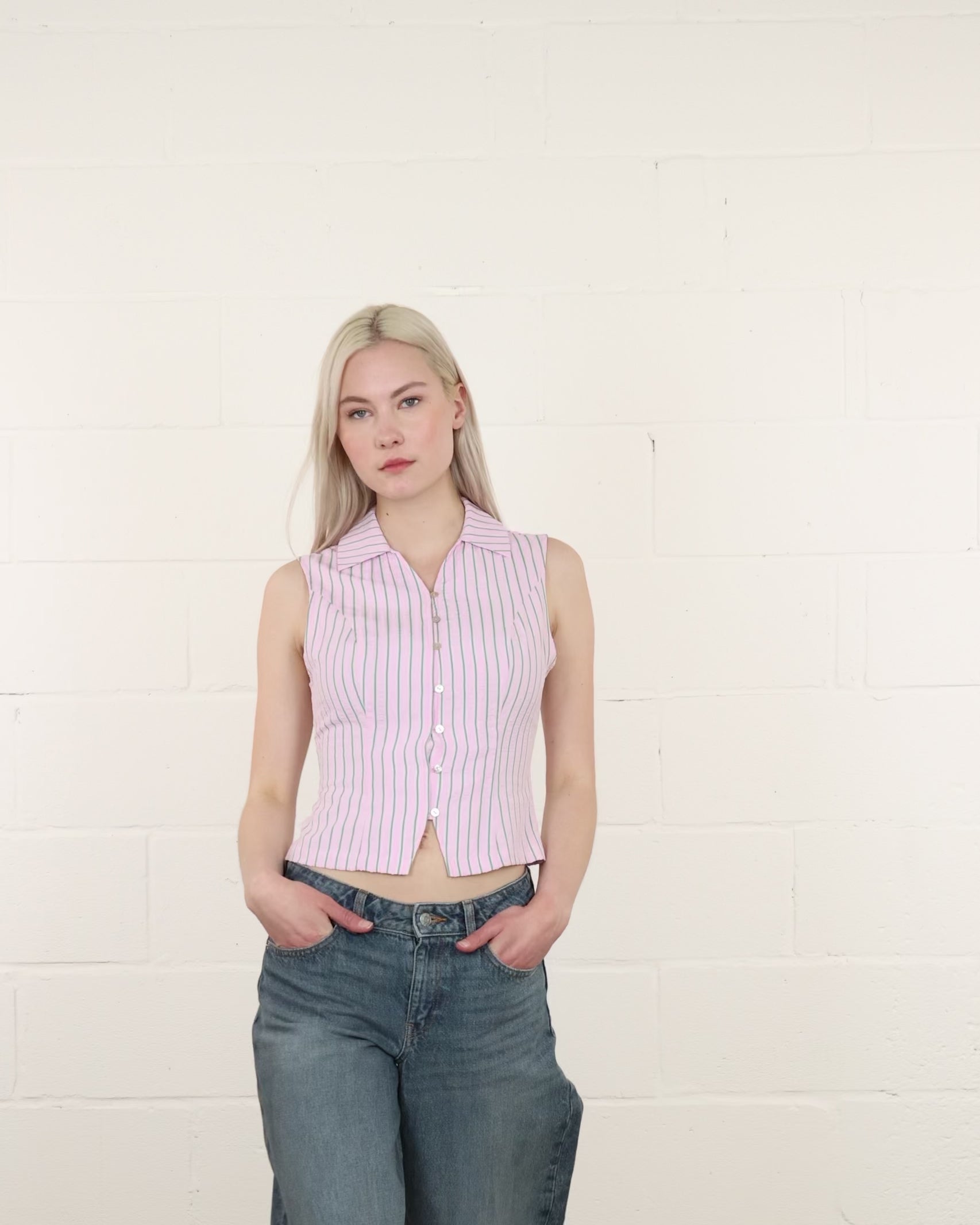 Taillierte Bluse aus Baumwolle