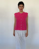 Einfarbiger Strickpullunder pink