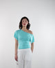 Offshoulder Shirt mit Ösen