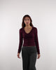 Longshirt mit V-Ausschnitt