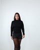 Langarmshirt mit geraffter Taille