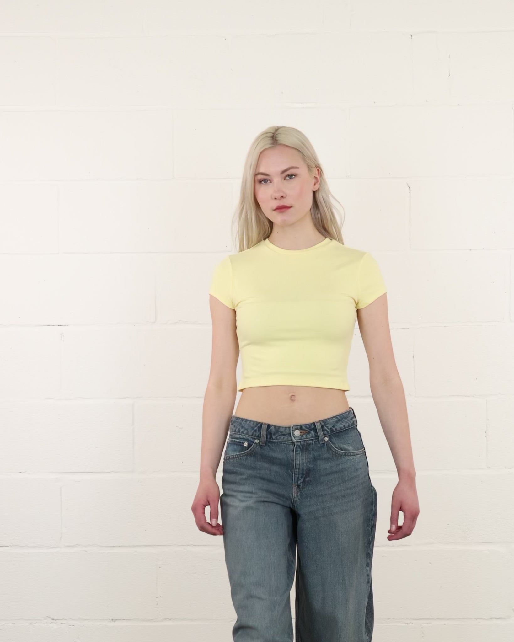 Weiches Crop T-Shirt