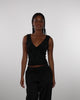 Top mit glitzerndem Marmormuster