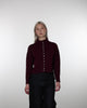 Strickjacke mit Stehkragen