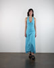 Neckholder Maxikleid aus Leinen-Mix