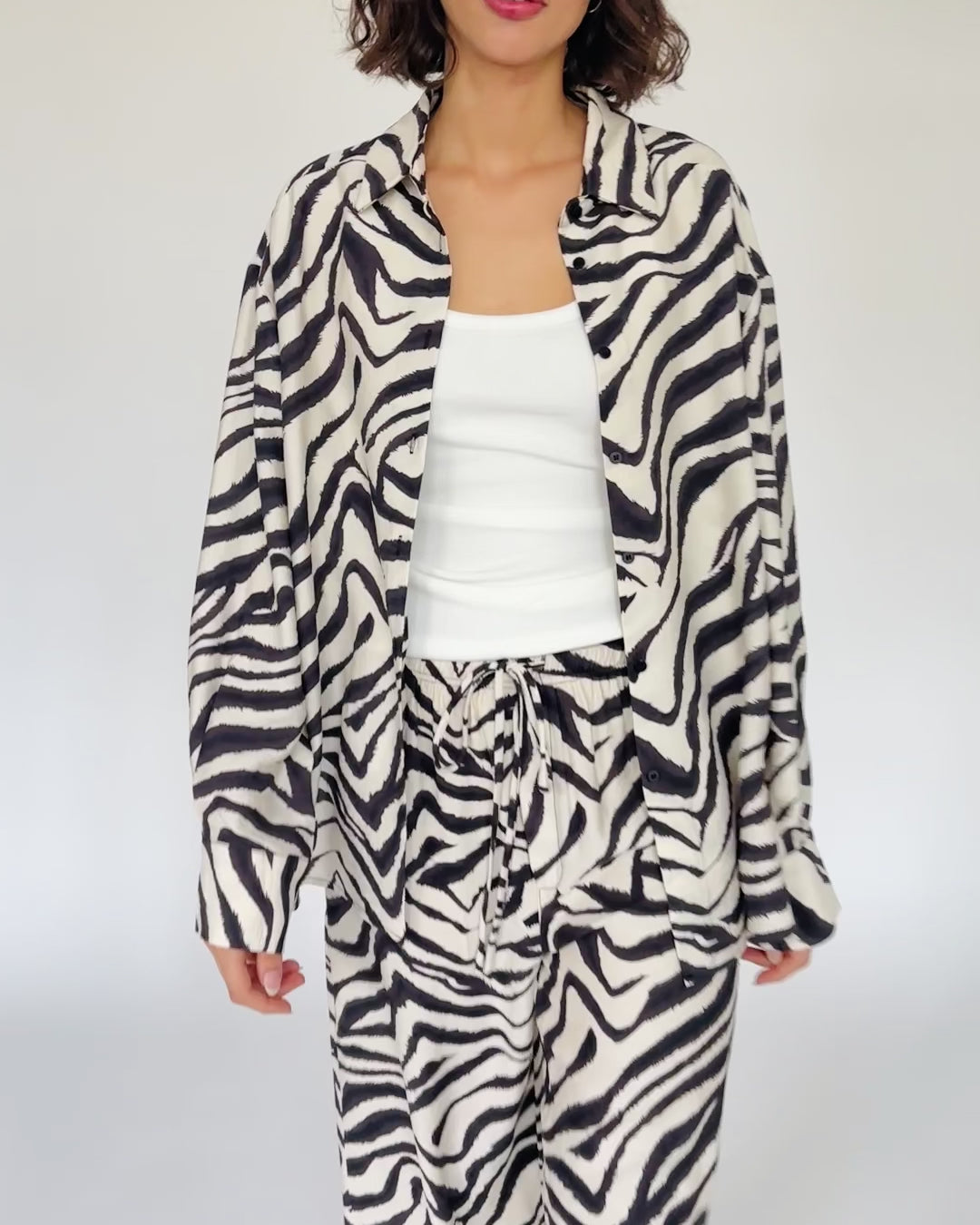 Bluse mit Zebraprint