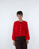Weiche einfarbige Strickjacke